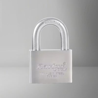 Rarlux Stainless Steel square Type Disc Padlock Anti-theft Safety Rust Proof Stainless Steel Padlock