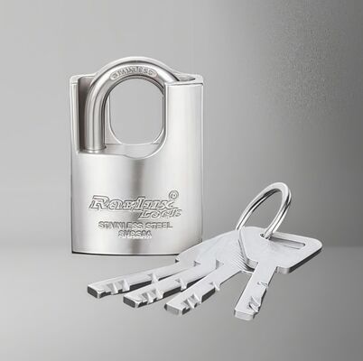 Rarlux Hot Selling Double Locking Solid Padlock Heavy Duty Security Shackle Protected Stainless Steel Padlock