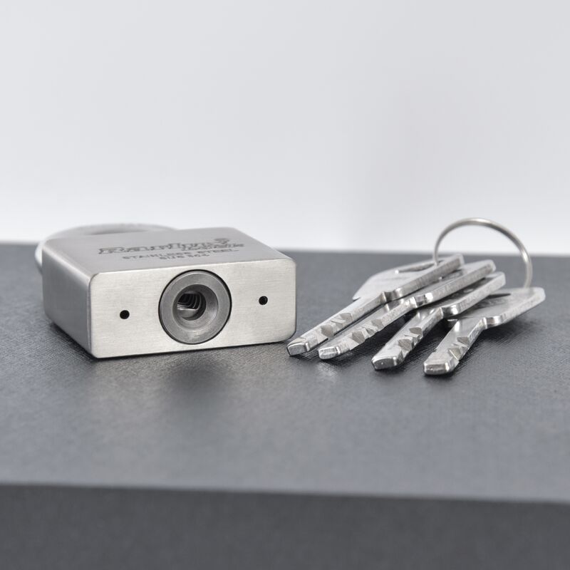 Rarlux Stainless Steel square Type Disc Padlock Anti-theft Safety Rust Proof Stainless Steel Padlock