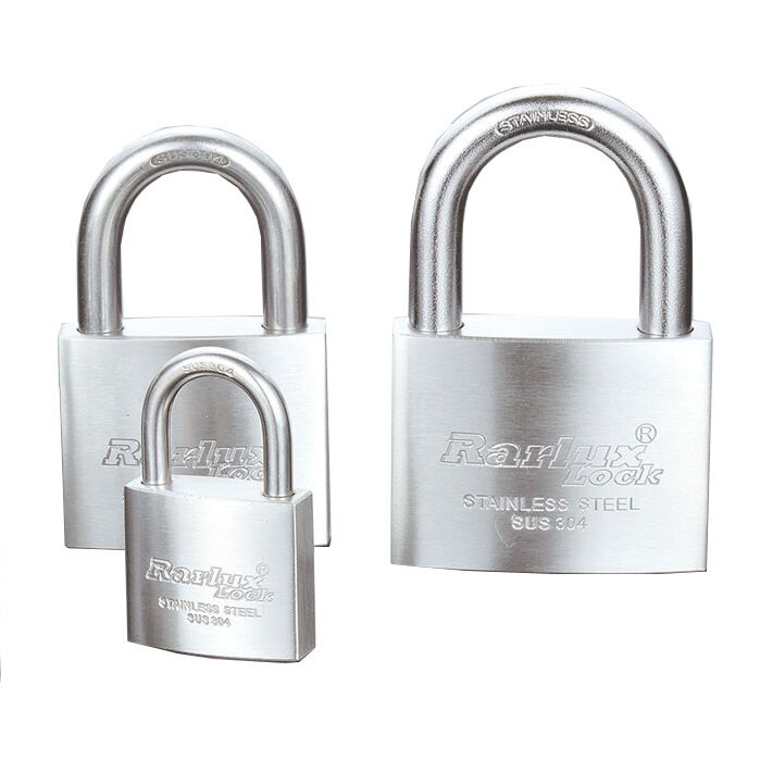 Rarlux Custom Anti-Theft Durable Heavy-Duty 304 Stainless Steel Padlock with 3 Brass Keys Eco-Friendly