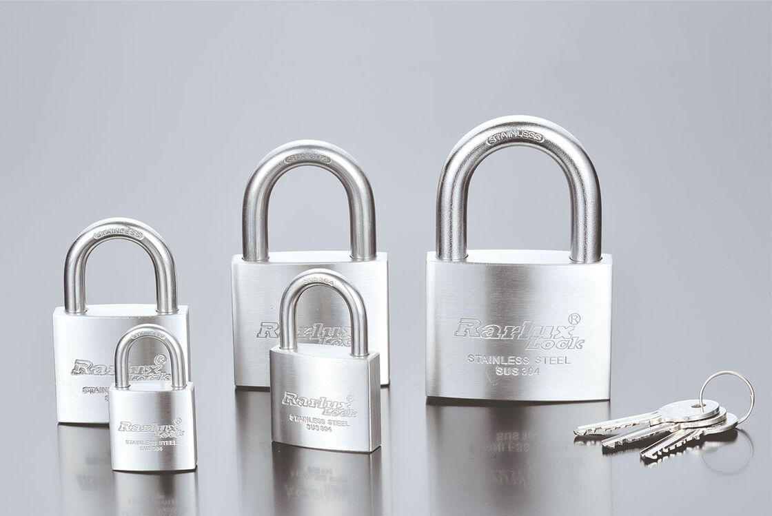 60mm 304 Stainless Steel Padlock Waterproof Anti-rust Padlock for Outdoor Safe Padlock