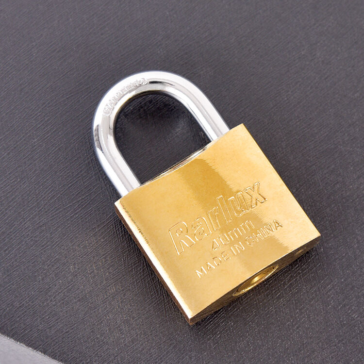 30/40/50/60mm Security Padlock Eco-Friendly High Quality Iron Lock Body Chrome Plated Surface Steel Key