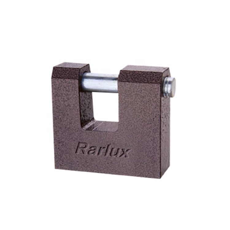 Rarlux Industrial Safety Durable High Security Solid Iron Disc Padlock 60-70mm with Plastic Painted Body and 3 Pcs Vane Keys