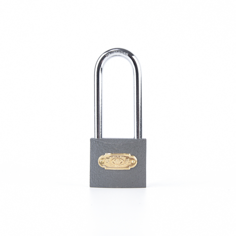 Rarlux Medium Grey Iron Padlock High Security Master Lock with Long Shackle Key Unlock Way