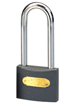 Rarlux Medium Grey Iron Padlock High Security Master Lock with Long Shackle Key Unlock Way