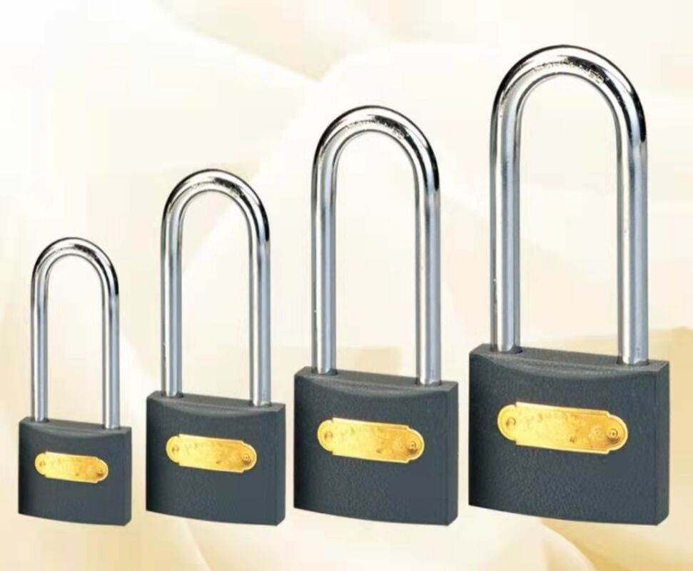 Rarlux Medium Grey Iron Padlock High Security Master Lock with Long Shackle Key Unlock Way