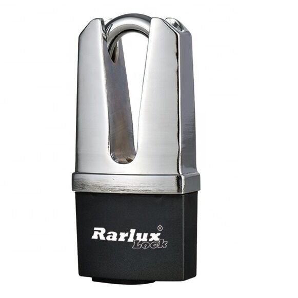 Rarlux Waterproof Padlock Shackle Protected Disc Padlock with Plastic Cover High Safety 4 Keys 55mm,65mm CN;ZHE