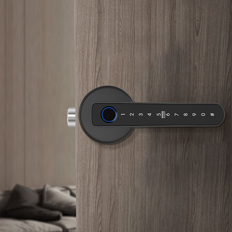 Tuya  Smart Lock Electronic Keypad Entry Door Auto Lock Password Smart Handle Fingerprint Door Lock