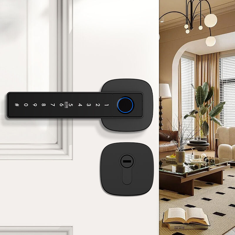 Tuya  Smart Lock Electronic Keypad Entry Door Auto Lock Password Smart Handle Fingerprint Door Lock