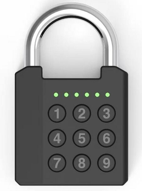 IP67 Waterproof Eco-Friendly Security Smart Fingerprint Padlock Zinc Alloy+ABS for Fingerprint Password with 20 Fingerprints