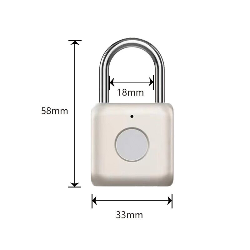 Factory Selling Mini IP65 Smart Finger Print Padlock Travel Luggage Suitcase Security Door Locks Smart Electronic Padlock