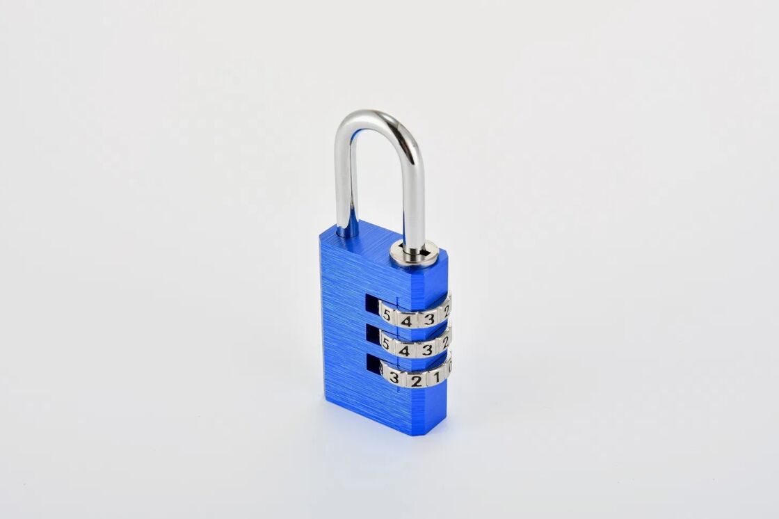 Custom Logo Anti-Theft 3-Digit Password Combination Padlock Gym Use Durable High Safety Solid Aluminum 60mm Model 213 4 Code