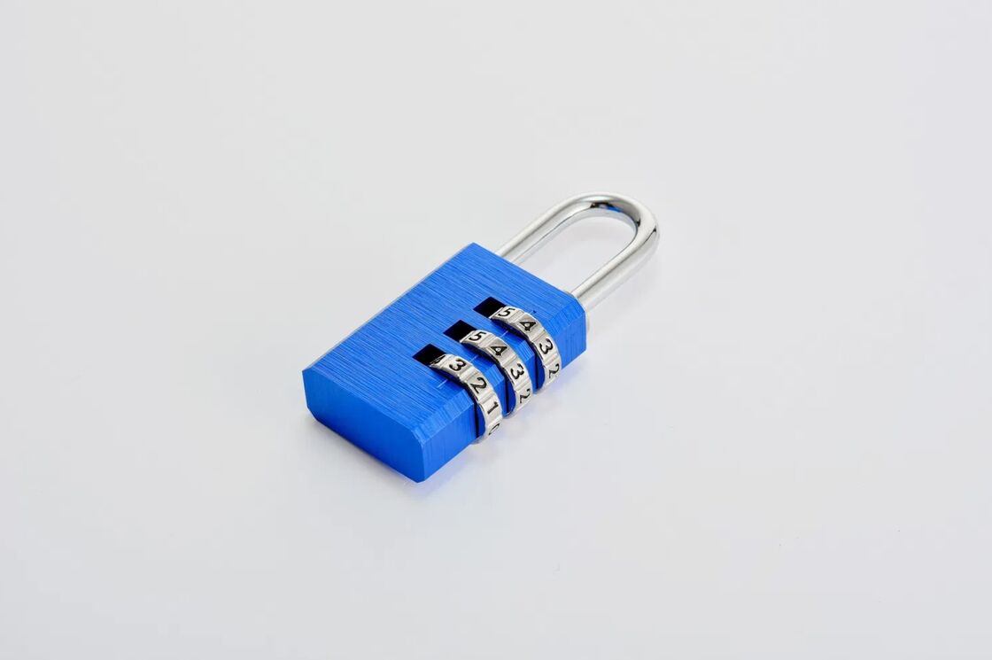 Custom Logo Anti-Theft 3-Digit Password Combination Padlock Gym Use Durable High Safety Solid Aluminum 60mm Model 213 4 Code
