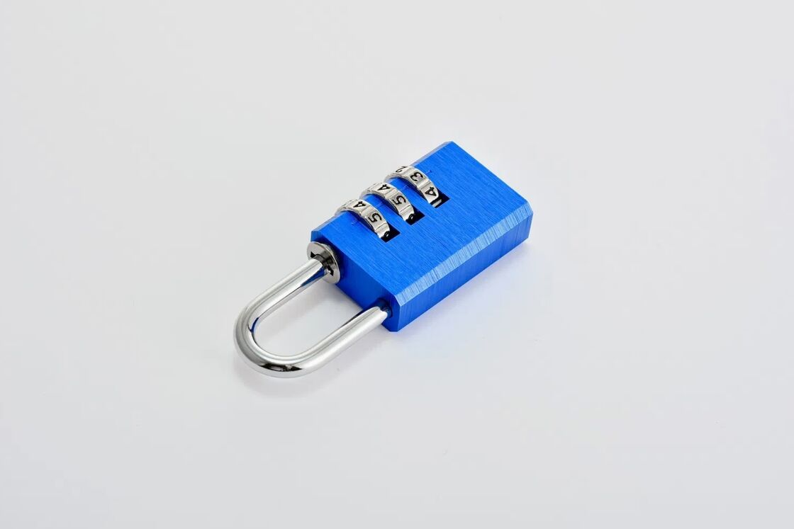 Custom Logo Anti-Theft 3-Digit Password Combination Padlock Gym Use Durable High Safety Solid Aluminum 60mm Model 213 4 Code