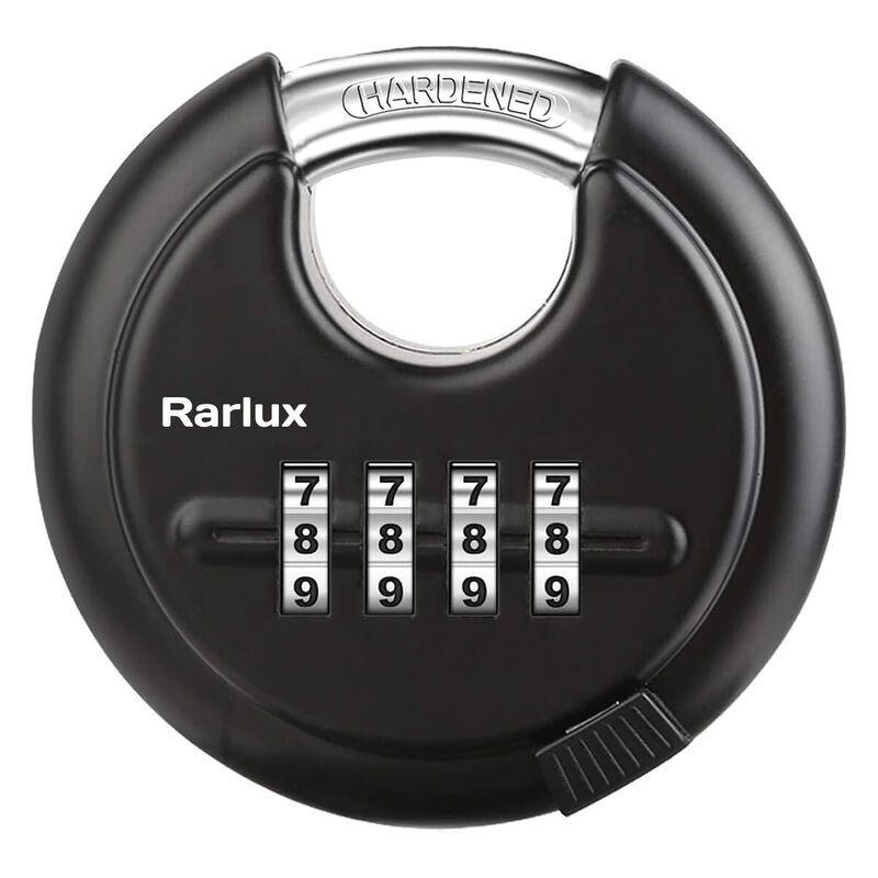 Rarlux Heavy Duty Combination Padlock Zinc Alloy 70mm with 4-Digit Password Waterproof Hardened Shackle
