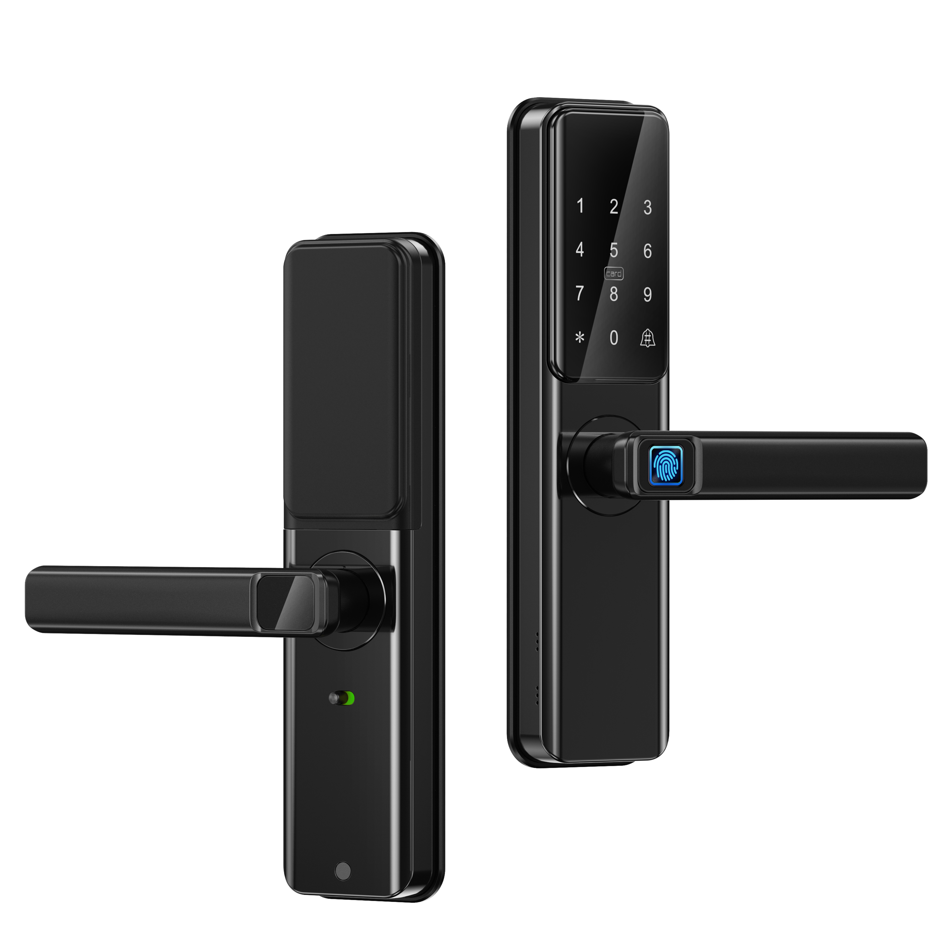Tuya App Smart Fingerprint & Key Home Security Door Lock Polished ...